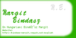 margit bindasz business card